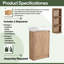Meuble-lavabo simple autoportant de 23 po avec plateau en céramique et support de rangement flottant-357252687