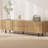 Modern Wood Color TV Stand for Living Room, Bedroom,Television Stand with 2 Cabinets and 2 Drawers