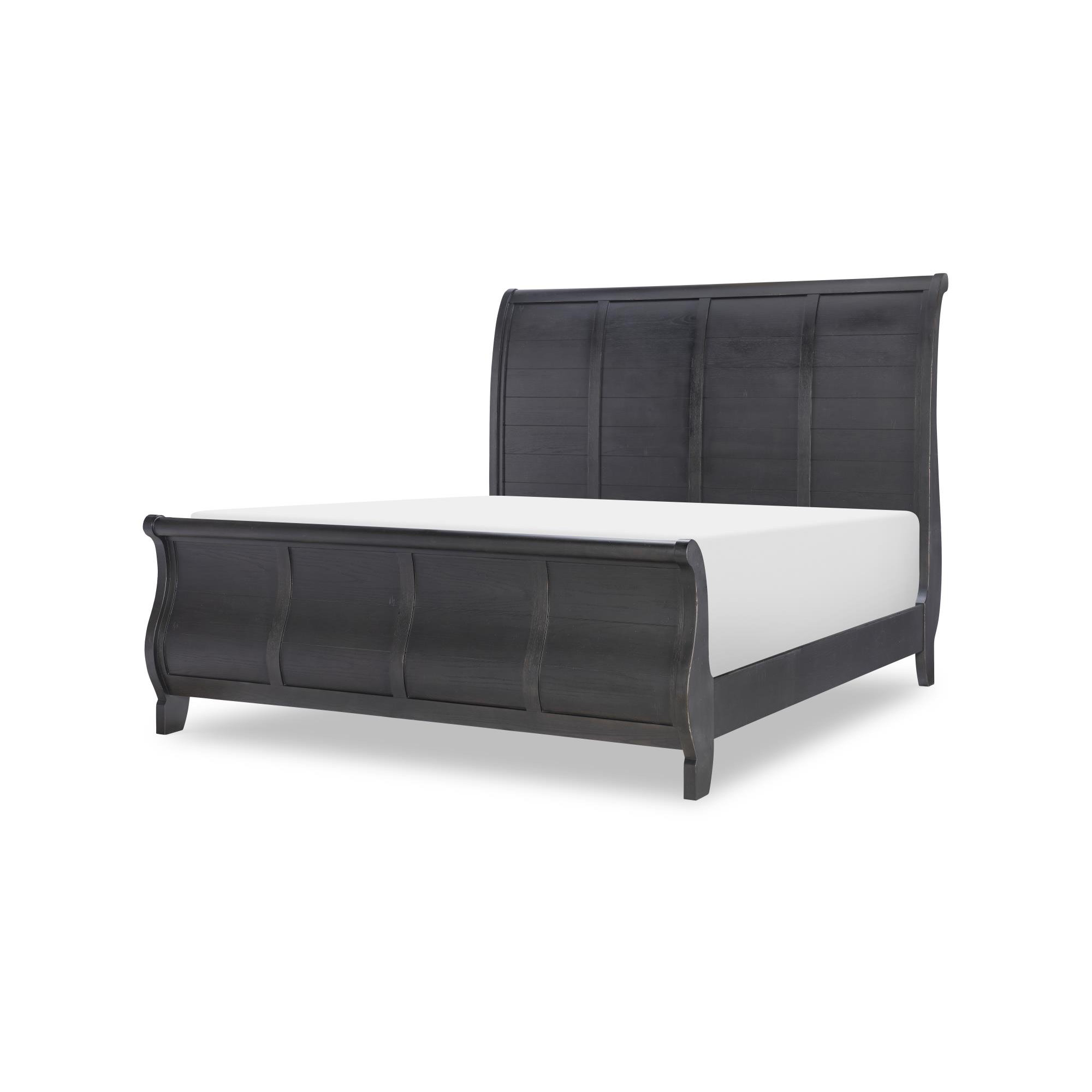 Country Living Sleigh Bed, King, Black