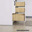 Base de meuble-lavabo simple en bois massif de 42 po seulement en blanc
