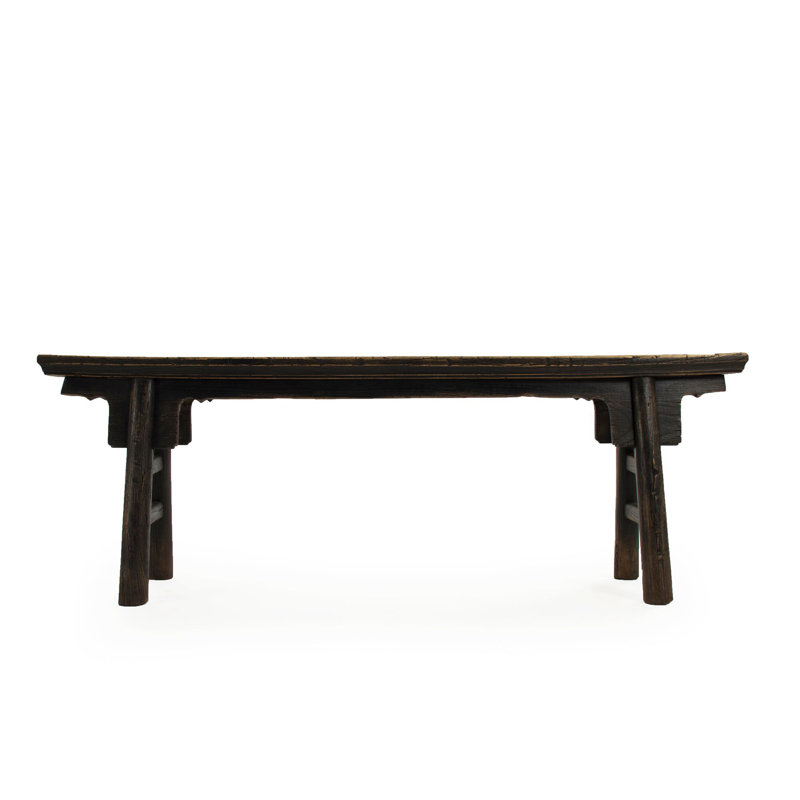 Madge Outdoor Dining Bench, Black