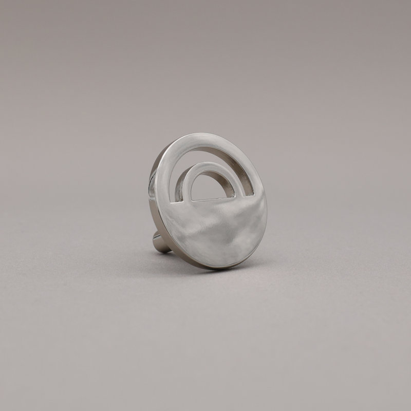 Poignée cercle Horizon 1 1/2 po de diamètre, Nickel poli