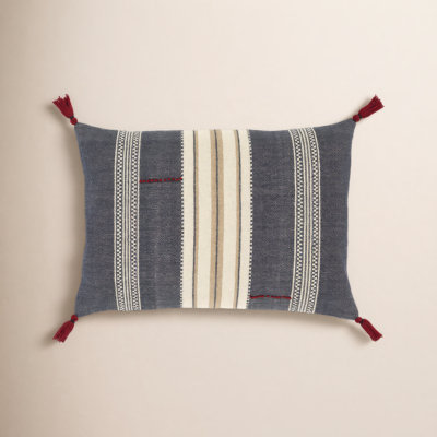 Gordon Tassels Lumbar Throw Pillow