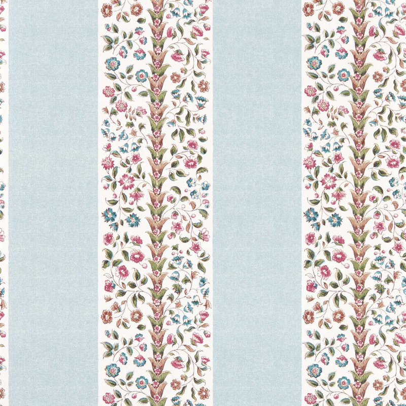 Highgrove Pergola Stripe, Mineral Blue/Wisteria
