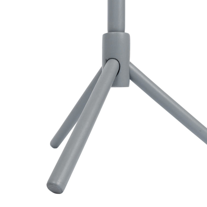 Solid Beech Wood Freestanding Coat Stand, Grey