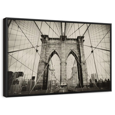 Monochrome Brooklyn Bridge