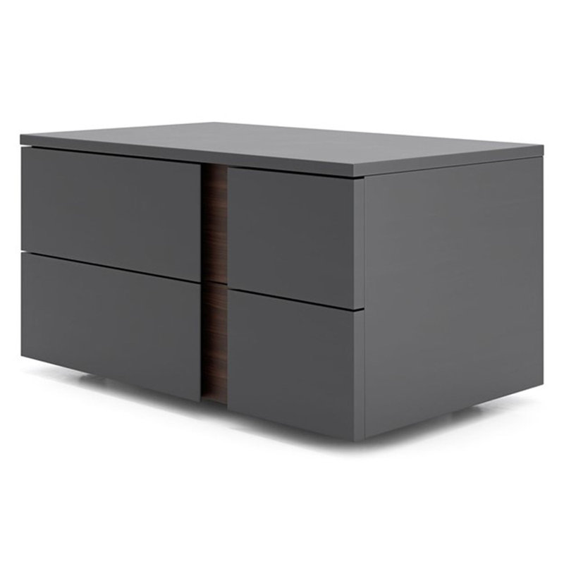 Guimauve 2 - Drawer Nightstand, Dark Gull Gray, Reversible