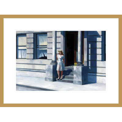 «Summertime» par Edward Hopper, impression giclée sur cadre