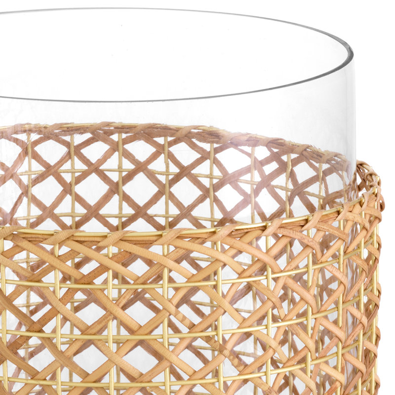 Zimmerman Hurricane Candle Holder, 9.06" H x 7.09" W x 7.09" D