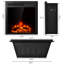 Abbottson 22.5'' W Black Electric Fireplace