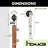 Brushed Nickel Straight Design Non-Bypass Single Track One Door Hardware Kit-36324661