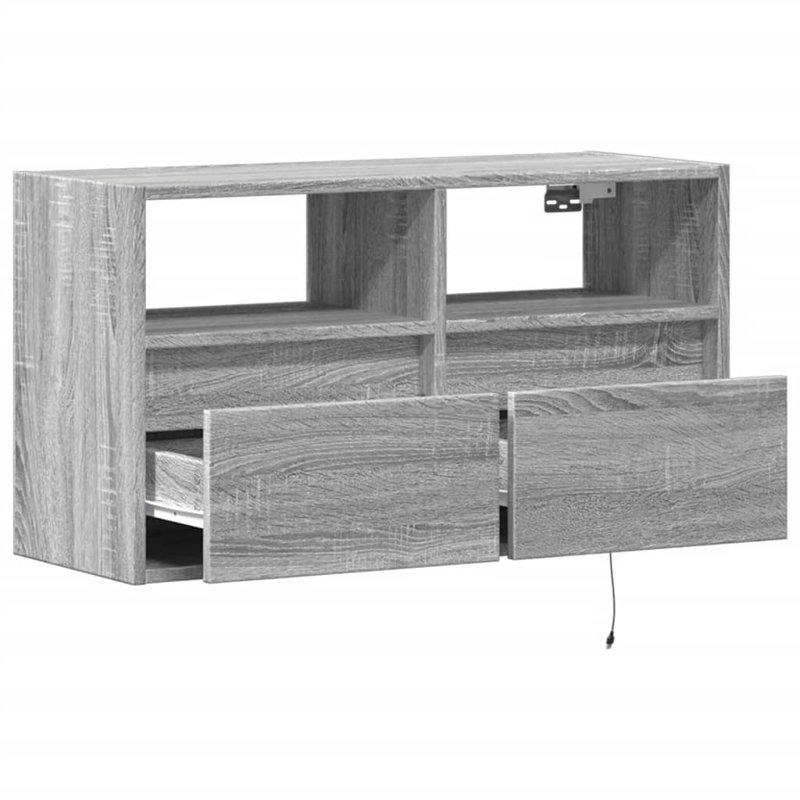 Dallton Unfinished TV Stand, Grey Sonoma, 80cm