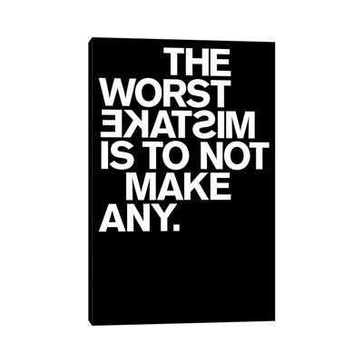 Mistakes by The Usual Designers - Wrapped Canvas Print