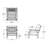 Chinoiserie 2 - Person Outdoor Seating Group with Cushions-96261094-96261101