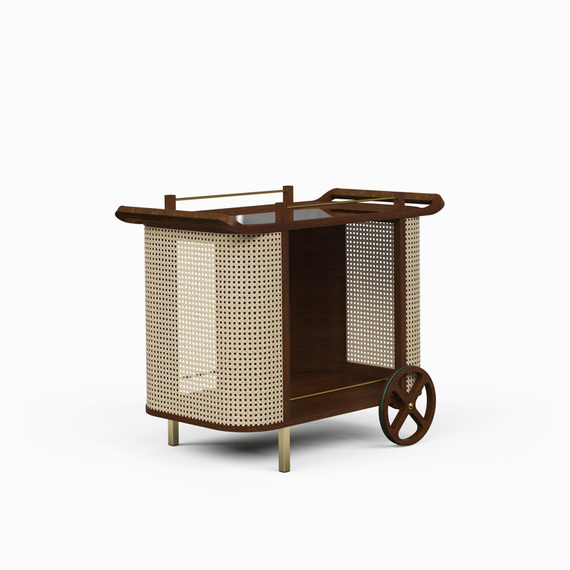 Kinser Modern - Chariot-bar Dinda, Brun neutre