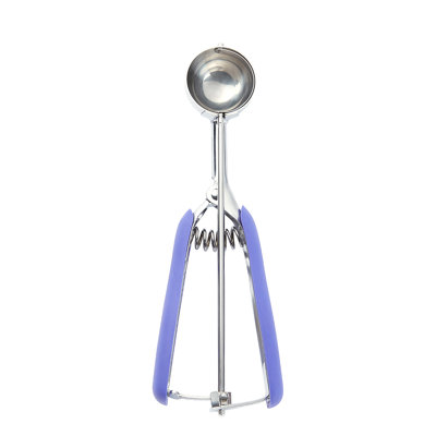 Restaurantware Ice Cream Scoop 1 Case 0.86 oz Stainless Steel Portioner Commercial Kitchen Tool Comfortable Grip Dishwasher-Safe Spring-Loaded Handle