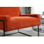 Fauteuil moderne incliné avec structure en métal-333645171