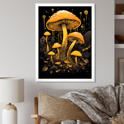 Illustration rétro sur toile Amarita Magical Mushroom