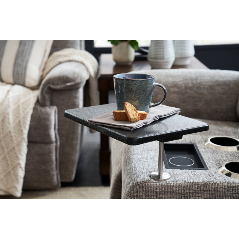 Causeuse inclinable en cuir avec console Apollo