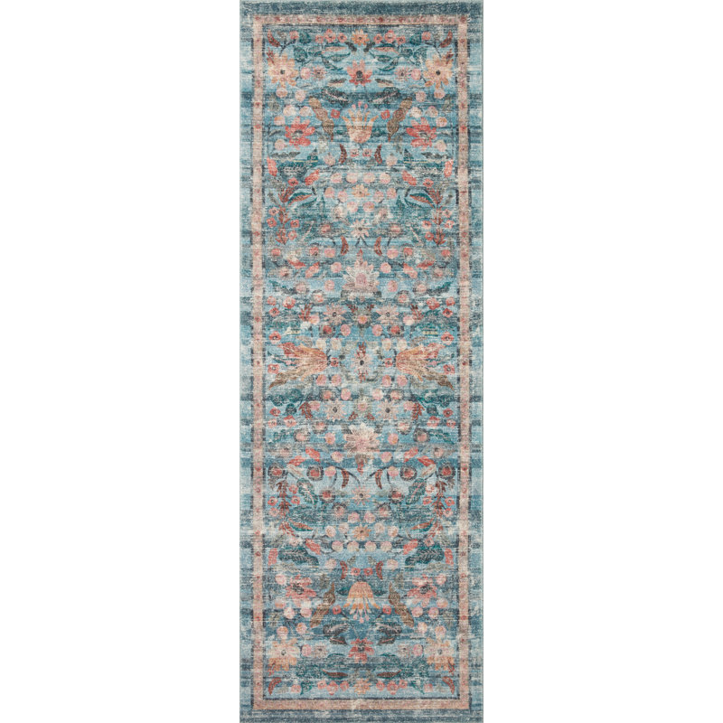 Rifle Paper Co. x Loloi Courtyard CloudPile, Tapis de couloir 2 pi x 5 pi