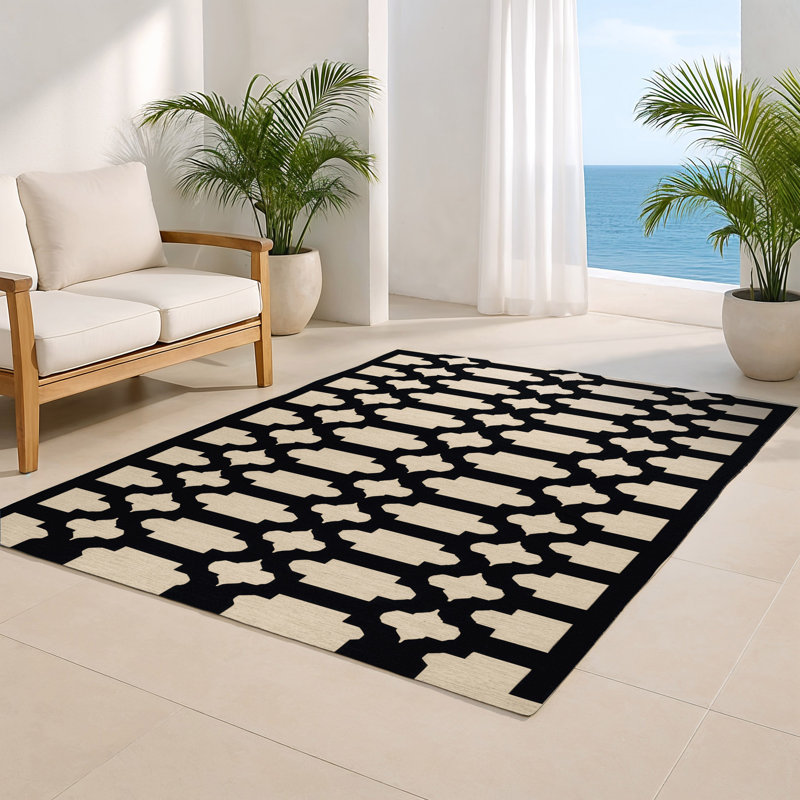 Tapis gris intérieur et extérieur Trellis, Rectangulaire 2 pi x 3 pi