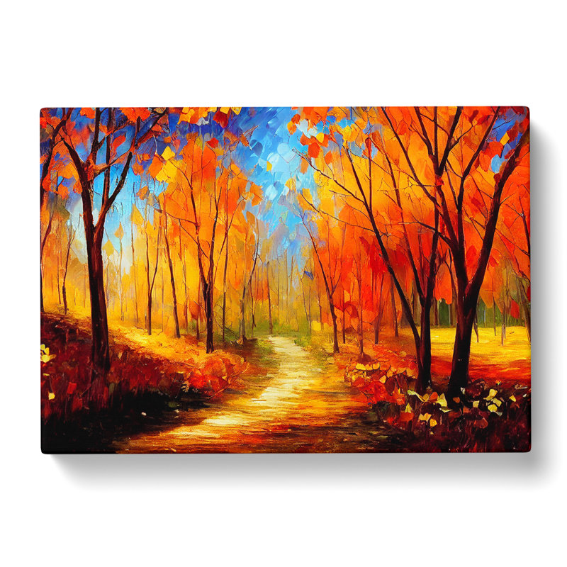 Sublime Autumn Forest Vol.3 Abstract - Wrapped Canvas