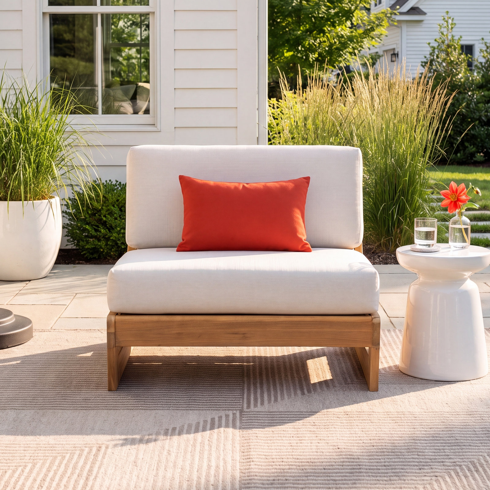 Askel Eucalyptus Patio Lounge Chair