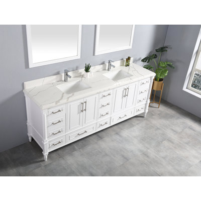 Ensemble de meuble-lavabo double 84 po Flavell