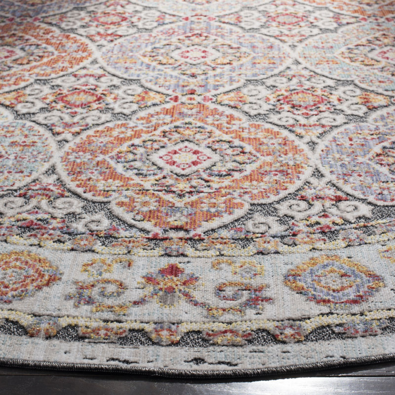 Younes Provance Performance Oriental Rug, Round 6'7"