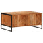 Table basse vidaXL Couleur bois naturel Bois d'acacia massif avec structure en fer