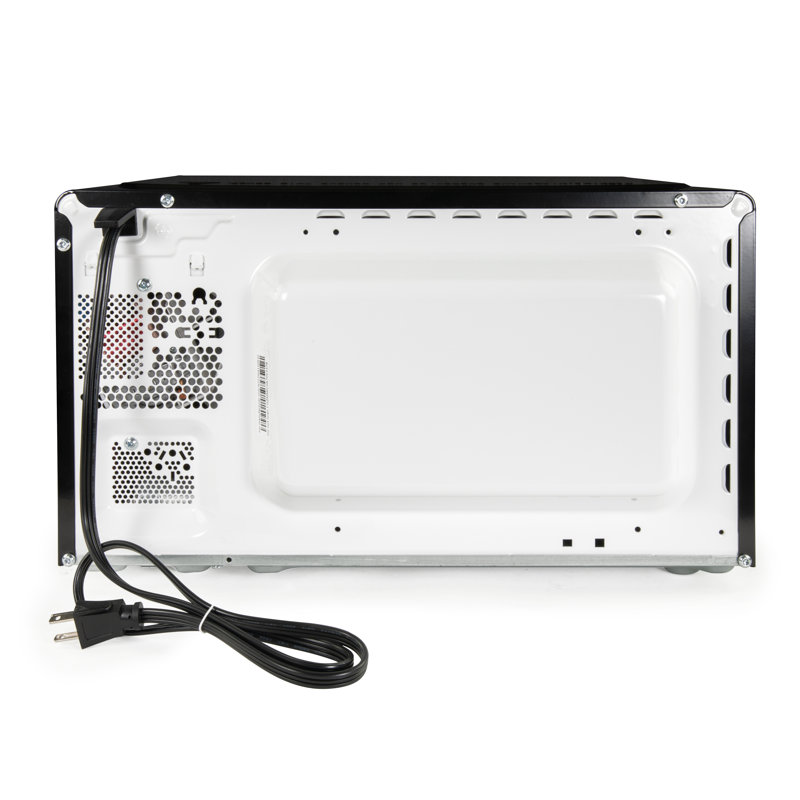 Nostalgia Retro 0.9 Cubic Foot Countertop Microwave Oven, Black