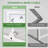 Adjustable 7.9'x6.6' Square Arch Backdrop Stand, Metal Wedding or Party Frame for Garden, Balloon, Birthday & Anniversary Decor-116989309