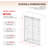 Royal 56 to 58 in. x 76 in. H Frameless  Double Sliding Shower Door with Two Finger Pulls in Space Gray and 3/8 in. (10mm) Clear Glass-124535333-124535329