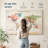 Personalized Together X Push Pin World Map-572555745-574569923