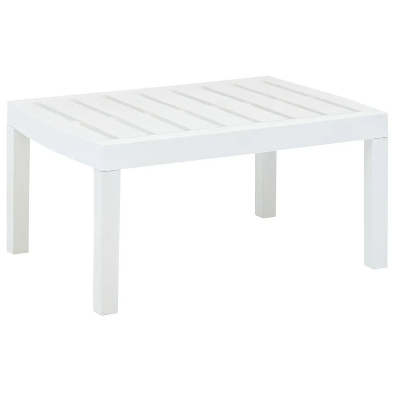 Aapo Rectangular Outdoor Coffee Table , 78cm cm W 55cm cm D, White