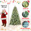 Arbre de Noël 7 pi avec 400 lumières DEL blanc chaud-286346991-286346897