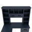 Bureau d'ordinateur en L avec 2 armoires et 2 tiroirs-472046066