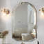 Miroir de salle de bain sans cadre, miroir sans cadre à bord biseauté pour salle de bain, salon, entrée de maison, miroir mural élégant-305321291