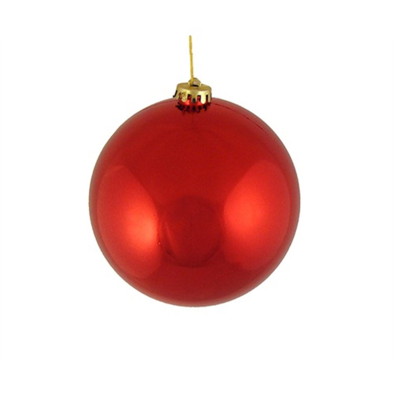 Boule de Noël incassable, H 9 po x l 8 po x P 8 po, Gris