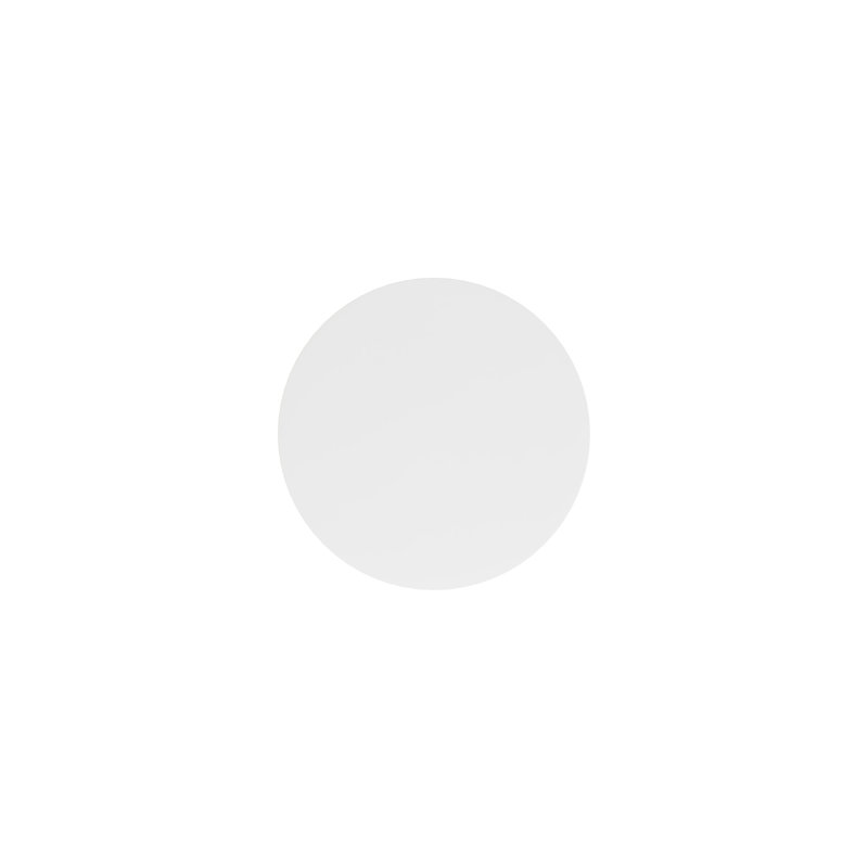 80cm Circle Conference Table, White