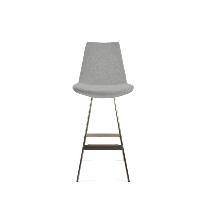 Eiffel Balat Stool, Stainless Steel, Silver