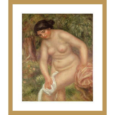 Baigneuse se séchantPierre-Auguste Renoir - Impression giclée encadrée