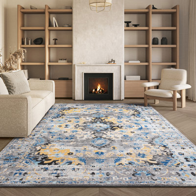 Tapis oriental en jute Madison
