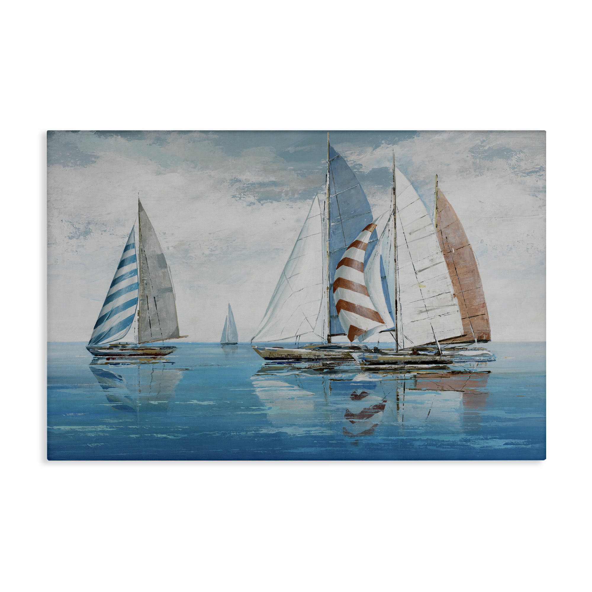Picture of Breakwater Bay Maritime Ocean Yachts Canvas Wall Art by Max Maxx | Wayfair