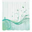 Ensemble de rideau de douche + crochets-44238724
