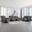 Fauteuil inclinable manuel confortable avec positions réglables, coussins moelleux et porte-gobelets intégrés pour une détente ultime