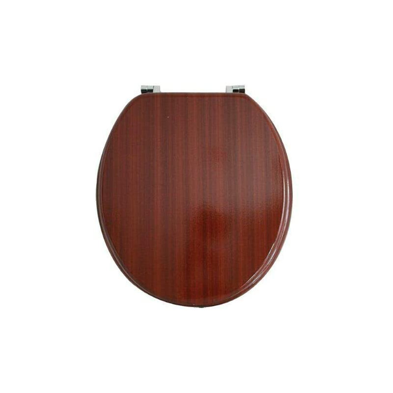 Carstens Elongated Standard Toilet Seat, Brown