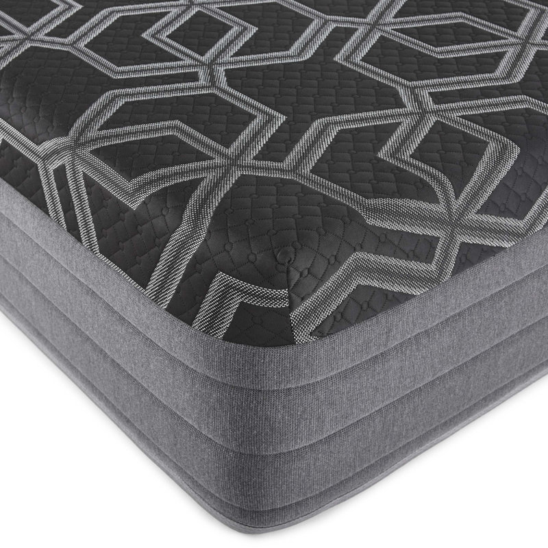 14-Inch Hybrid King Mattress With Ultra-Plush Comfort, Cooling Ice Cover, Copper-Gel Memory Foam, And Edge-Support Coils For Motion Isolation And Adjustable Base Compatibility.
