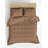 Luxurious Ranforce King Quilt Cover Set, 100% Cotton, Mink Color | Duvet Cover 94.5 x 86.6 inches & 2 Pillowcases 23.6 x 23.6 inches | Reactive Printing, Machine Washable, Durable Button Closure | Soft & Elegant Bedding-112932148-112932146