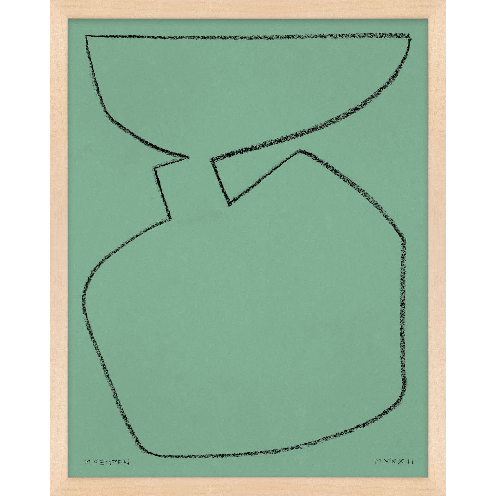 Sage 2 by Michael Kempen, Maple Framed, 40" W x 50" H